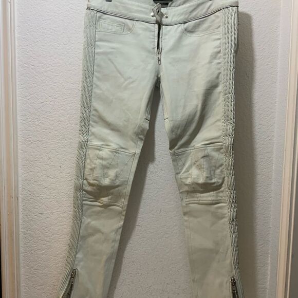 ISABEL MARANT gray  Lambskin Leather skinny Leg Pants 36 US 4 - Picture 3 of 13
